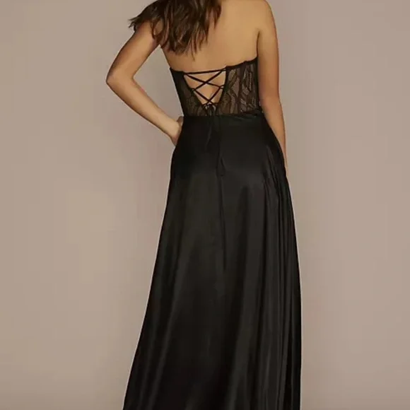 red prom dress off the shoulder Amarra 89527 Prom Dress - Black/Nude